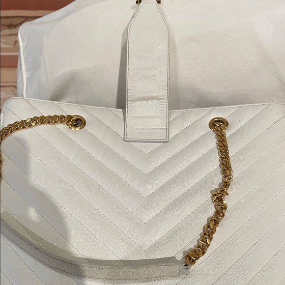 Yve saint Laurent white tote caviar - Picture 16 of 16